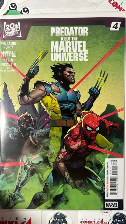 PREDATOR kills the Marvel Universe (#4 Marvel 2025 Matt Milla Cover NM)