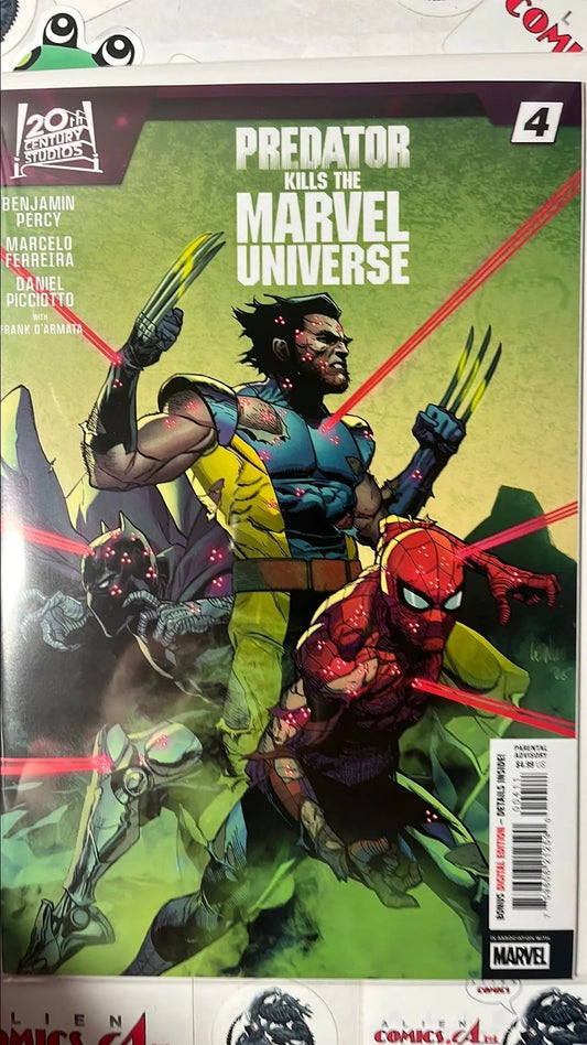 PREDATOR kills the Marvel Universe (#4 Marvel 2025 Matt Milla Cover NM)