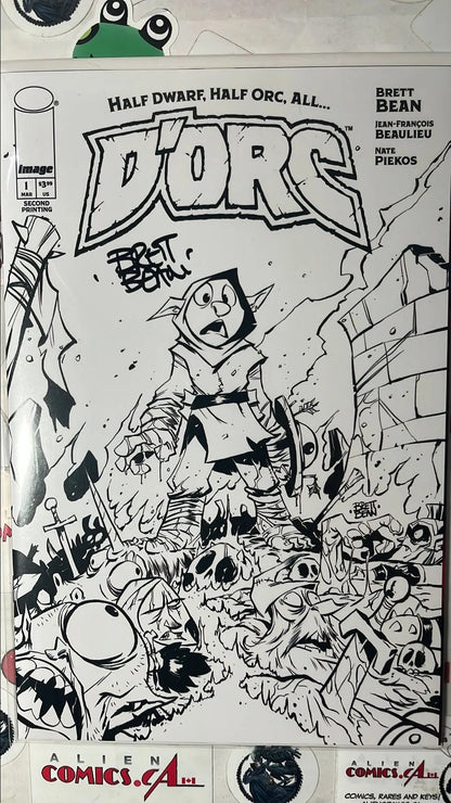 D’Orc (#1 Image Comics 2026 2nd Printing Sketch Cover Signed Brett Bean No COA Limited to 1500 copies NM)