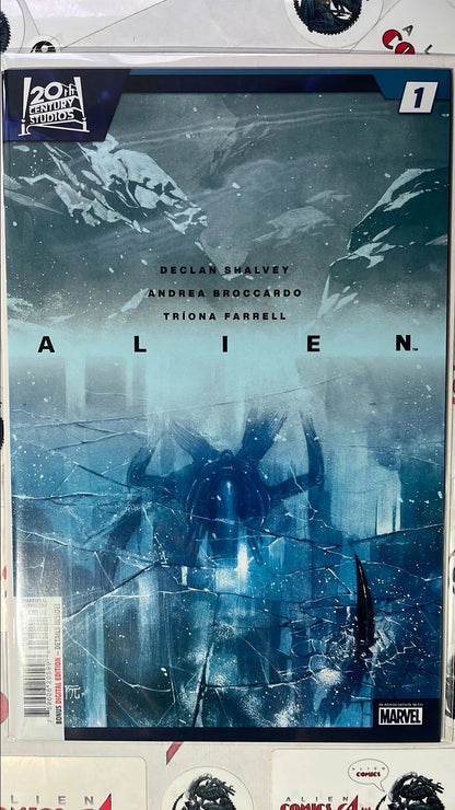 ALIEN (#1 Marvel 2023 Dike Ruan Cover Alien under lake of ice NM)