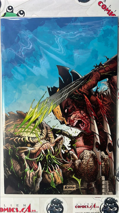 PREDATOR vs. Wolverine (#1SM Marvel 2023 2nd Printing Steve McNiven 1:25 Virgin Variant HTF NM)