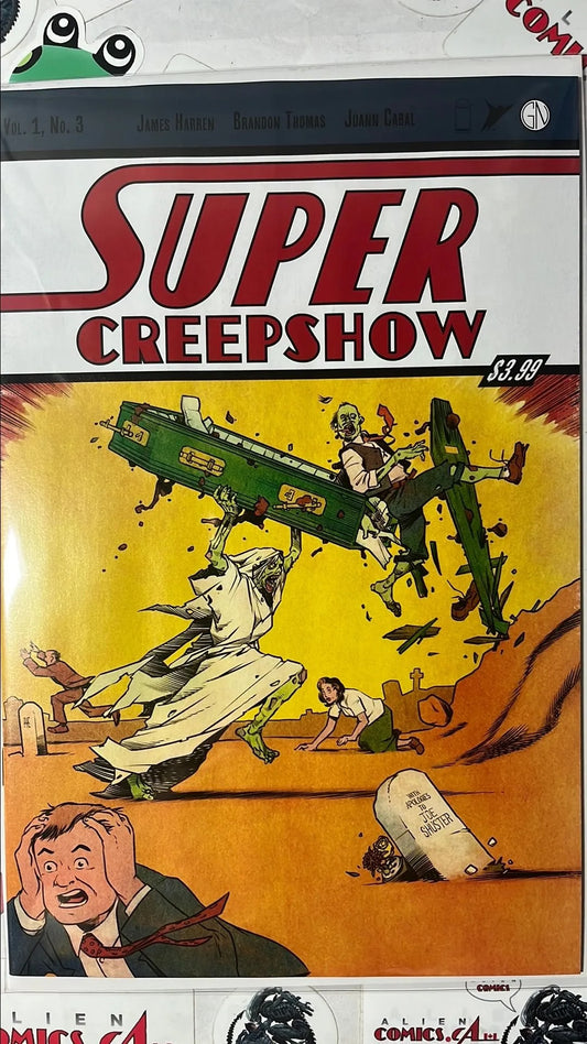 Super Creepshow (#3C Image Comics 2026 Pye Parr Action Comics 1 Homage Cover Variant NM)