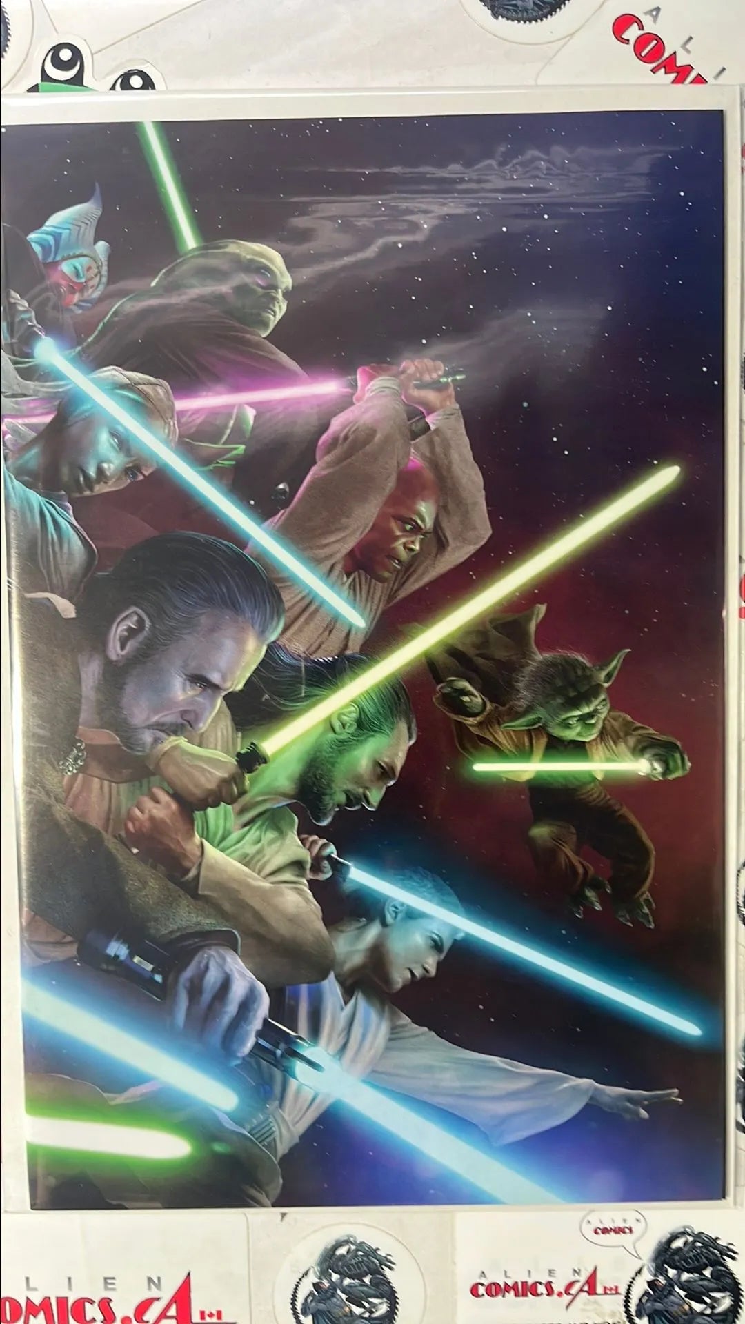 Jedi Knights (#1 Marvel 2025 2nd printing Rahzzah Wraparound Cover 1:25 Virgin Variant NM)