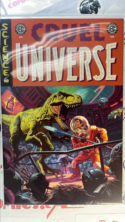 CRUEL UNIVERSE 1 EC/Oni Press 2024 Greg Smallwood Cover T-Rex vs. Man HIGH GRADE