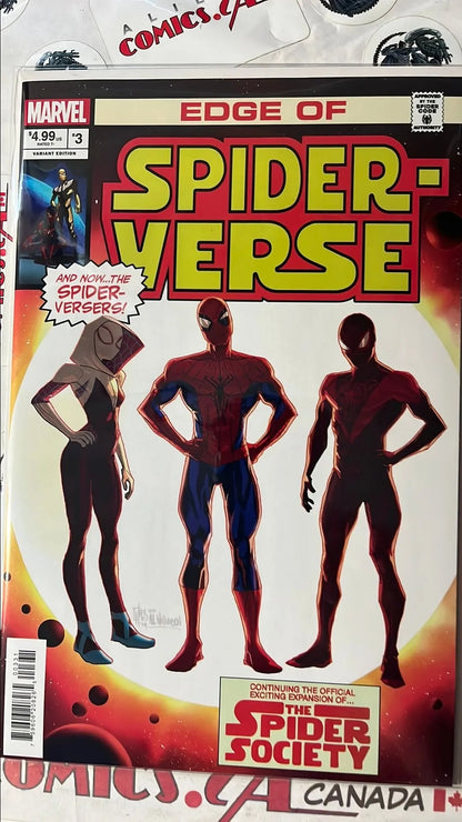 Edge of Spider-verse (#3W Marvel 2024 Pete Woods Star Wars 42 Homage Variant NM)
