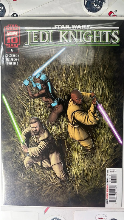 Jedi Knights (#6 Marvel 2025 Jesus Aburtov Cover Jedi Surrounded in field NM)
