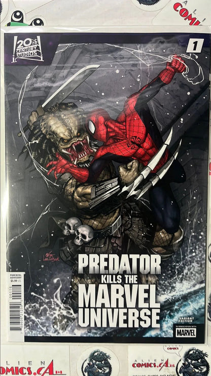 PREDATOR kills the Marvel Universe (#1L Marvel 2023 InHyuk Lee 1:25 Variant PREDATOR vs. Spider-man NM HTF)