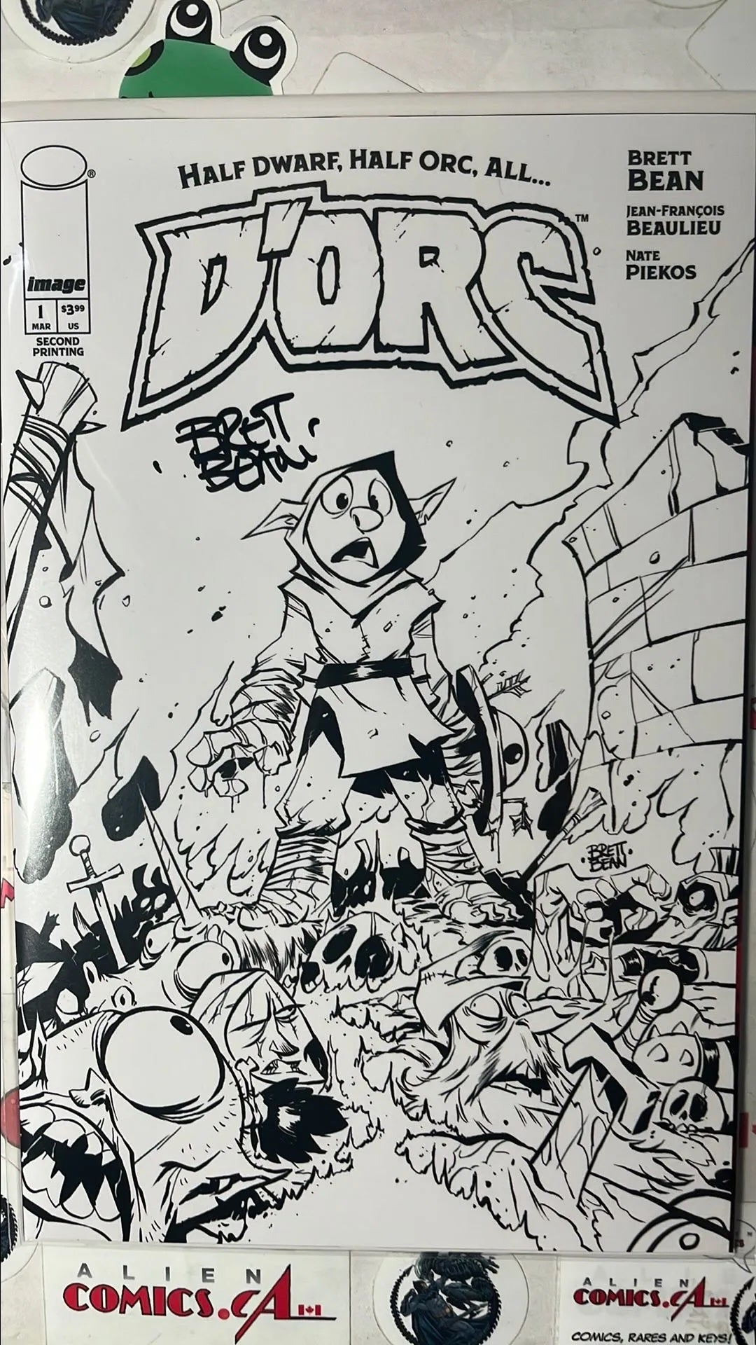 D’Orc (#1 Image Comics 2026 2nd Printing Sketch Cover Signed Brett Bean No COA Limited to 1500 copies NM)