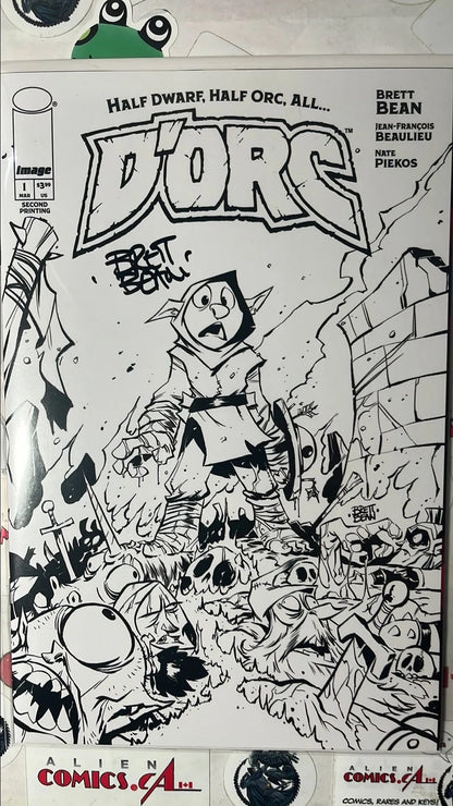 D’Orc (#1 Image Comics 2026 2nd Printing Sketch Cover Signed Brett Bean No COA Limited to 1500 copies NM)