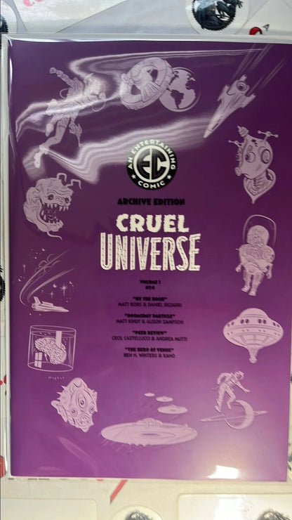 CRUEL UNIVERSE 1 EC/Oni 2024 Rian Hughes 1:50 Purple Archive Variant HIGH GRADE