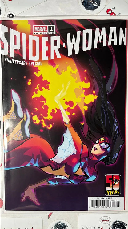 Spider-woman (#1B Marvel 2026 Rose Besch Variant 50th Anniversary of Spider-woman NM)