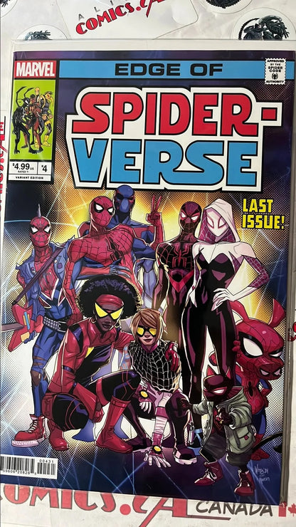 Edge of Spider-verse (#4W Marvel 2024 Pete Woods Star Wars 107 Last Issue Homage Variant NM)
