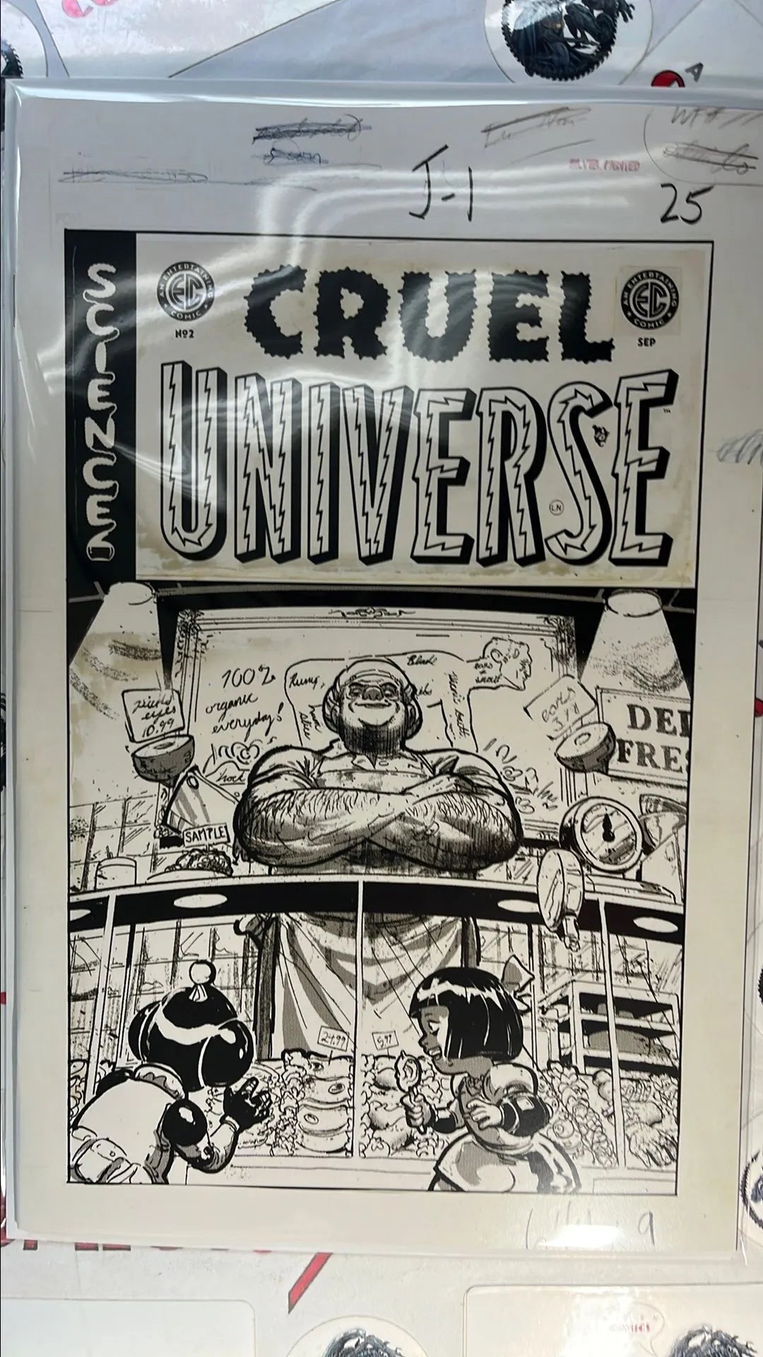 CRUEL UNIVERSE 2D EC/Oni Press 2024 Riley Rossmo 1:20 B&W Sketch Rare HIGH GRADE