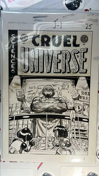 CRUEL UNIVERSE 2D EC/Oni Press 2024 Riley Rossmo 1:20 B&W Sketch Rare HIGH GRADE