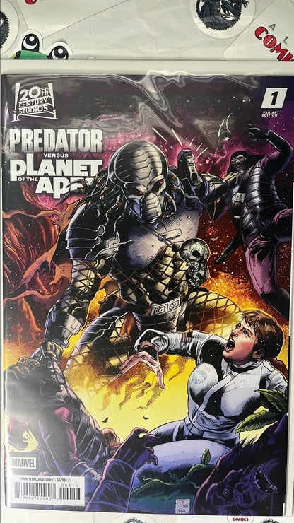 PREDATOR vs. The Planet of the Apes (#1M Marvel 2026 Carlos Magno 1:25 Variant HTF NM)