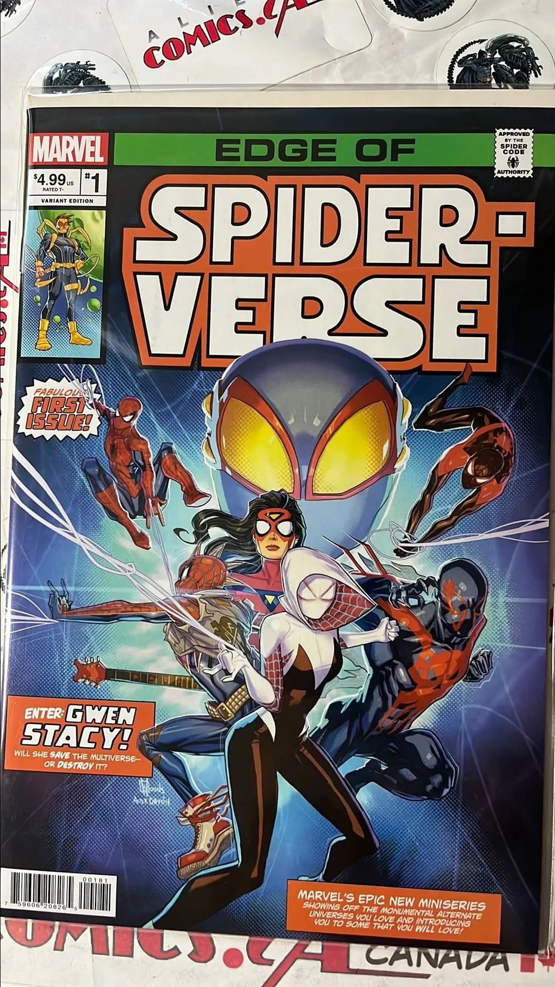 Edge of Spider-verse (#1W Marvel 2024 1st app. Weapon VIII Pete Woods Star Wars 1 Homage Variant NM)
