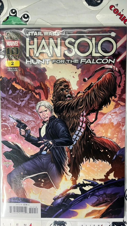 Han Solo: Hunt for the Falcon (#2L Marvel 2025 Ken Lashley 1:25 Variant NM)