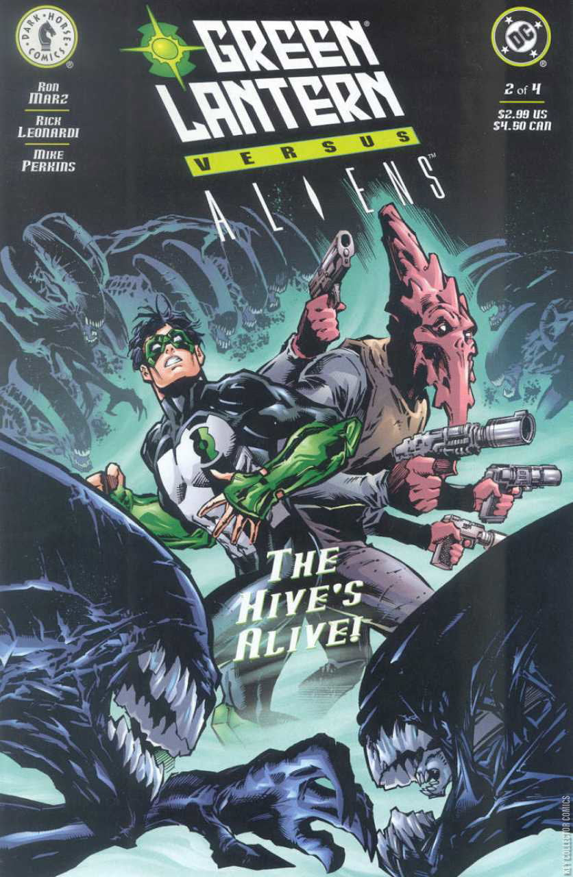 ALIENS vs. Green Lantern (Dark Horse/DC Crossover 4-Book Complete Series HTF NM)