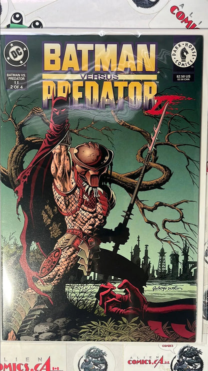 Batman vs. PREDATOR II (#2 Dark Horse/DC Crossover 1995 Paul Gulacy & Butch Guice Cover NM)
