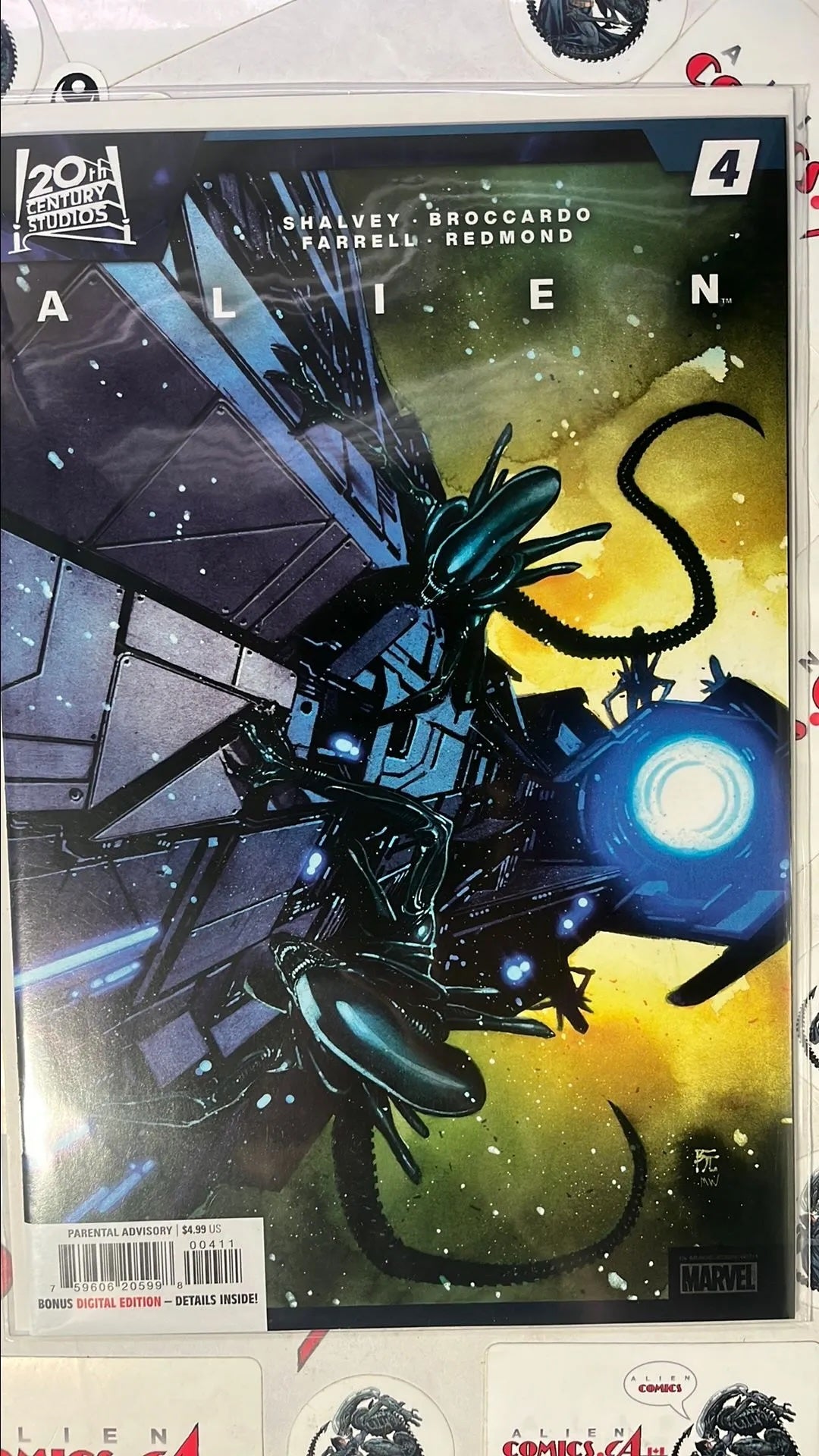 ALIEN (#4 Marvel 2023 Dike Ruan Cover Aliens swarm spaceship NM)