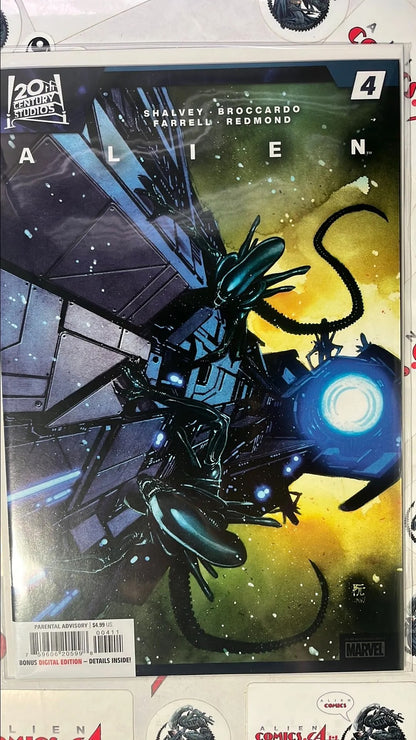 ALIEN (#4 Marvel 2023 Dike Ruan Cover Aliens swarm spaceship NM)