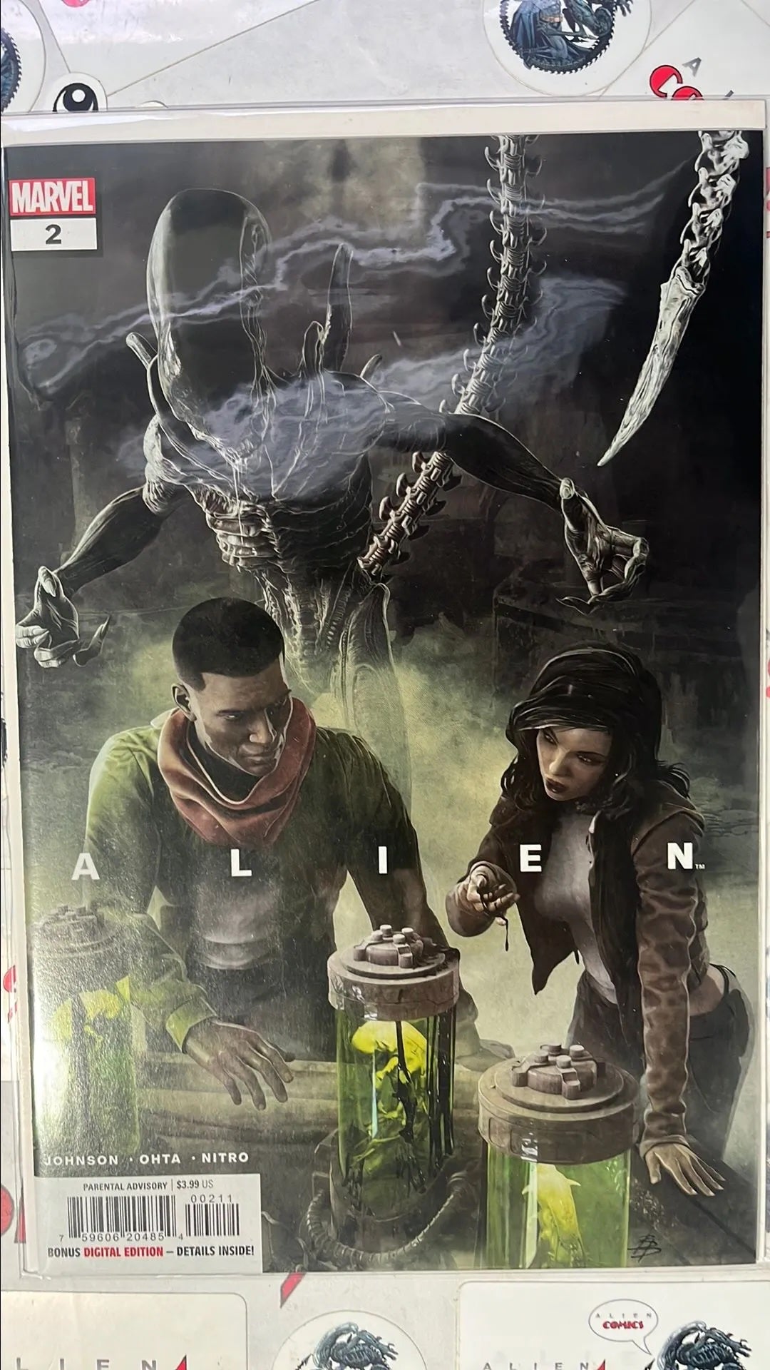 ALIEN (#2 Marvel 2022 Bjorn Barends Cover Laboratory with Alien NM)