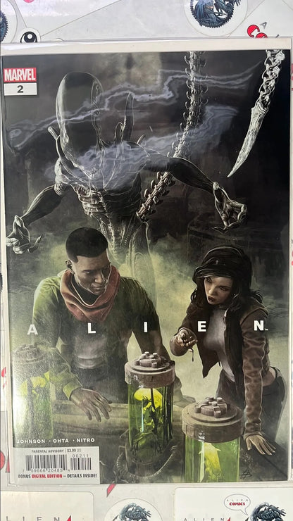 ALIEN (#2 Marvel 2022 Bjorn Barends Cover Laboratory with Alien NM)