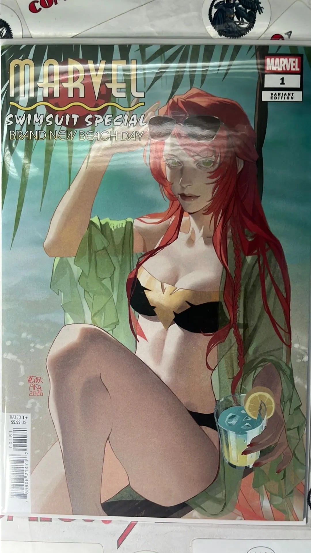 Marvel Swimsuit Special: Brand New Beach Day (#1F Marvel 2026 Pasqual Ferry Variant Mary Jane NM)
