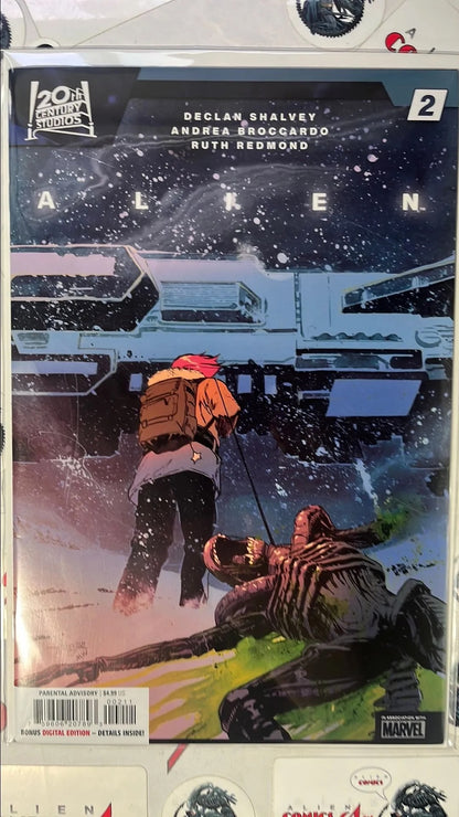 ALIEN (#2 Marvel 2023 Javi Fernandez Cover Dragging Dead Alien NM)