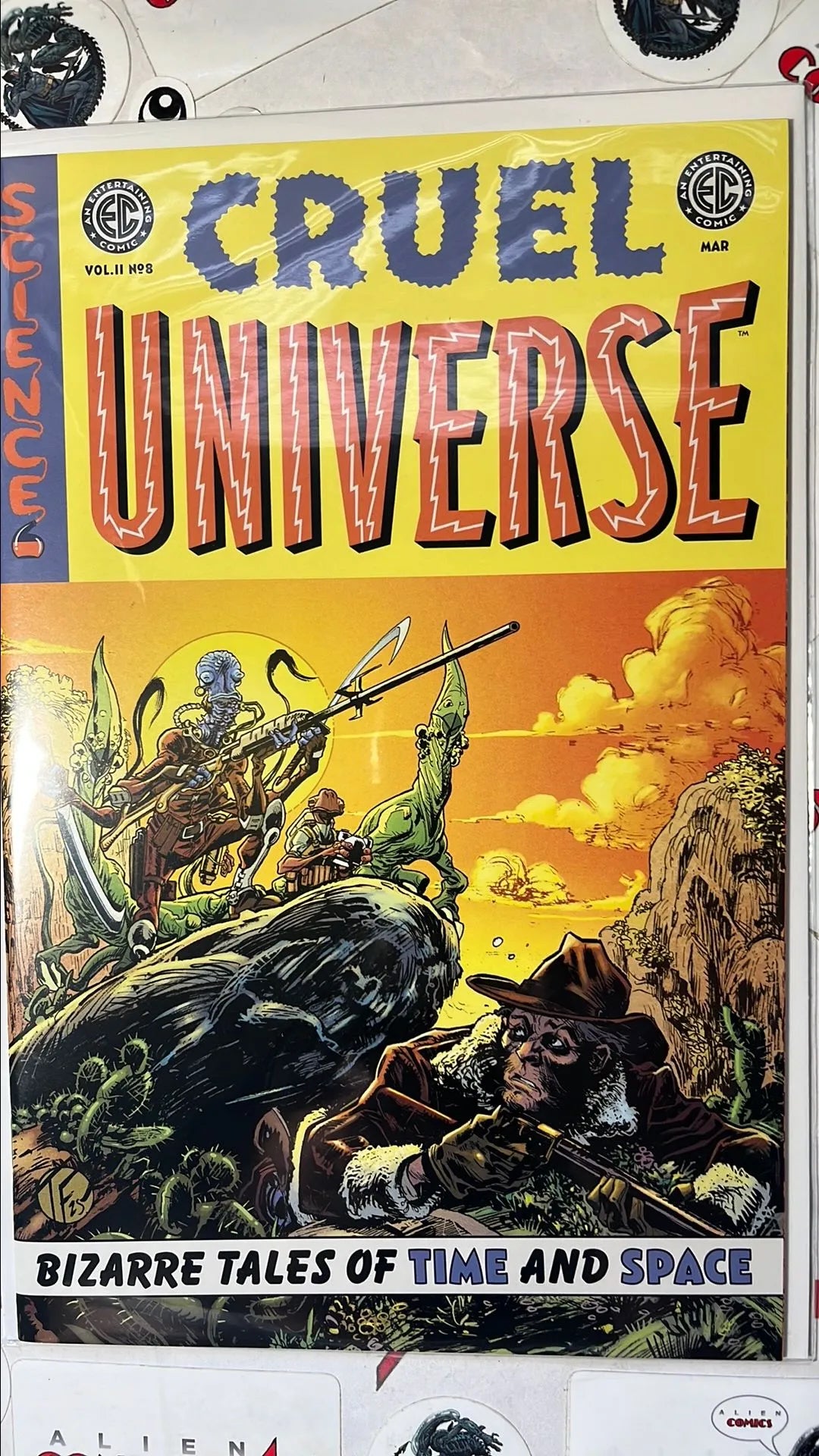 Cruel Universe (#8B EC/Oni Press 2026 Tom Fowler Variant Alien Hunter with Rifle NM)