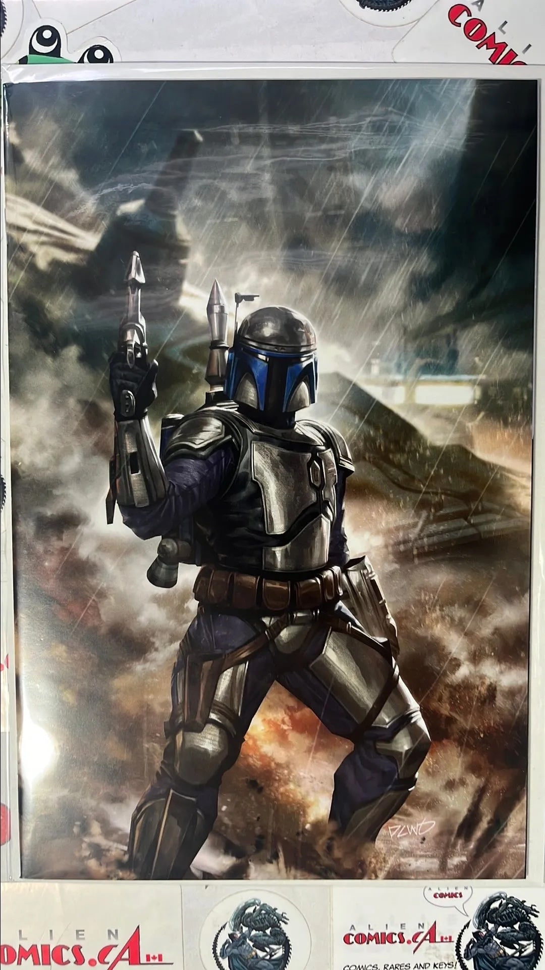 Jango Fett (#1C Marvel 2024 Derrick Chew 1:100 Virgin Variant HTF NM)
