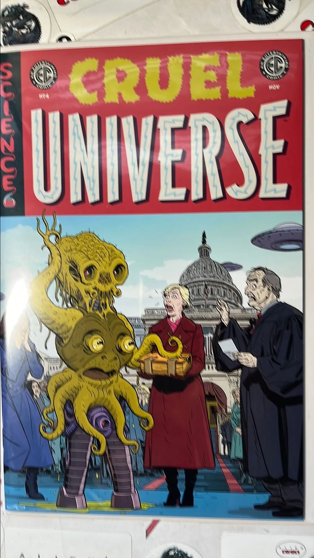 CRUEL UNIVERSE 4B EC/Oni Press 2024 Kano Variant Double-Headed Alien Inauguration in D.C. HIGH GRADE