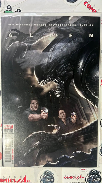 ALIEN (#4 Marvel 2021 Inhyuk Lee Cover Humans Trapped in Vent 2nd cameo app. Alpha Alien NM)