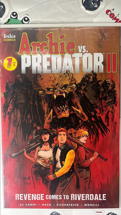 Archie vs. PREDATOR II (#1 Dark Horse 2019 Robert Hack Cover Revenge Comes to Riverdale NM)