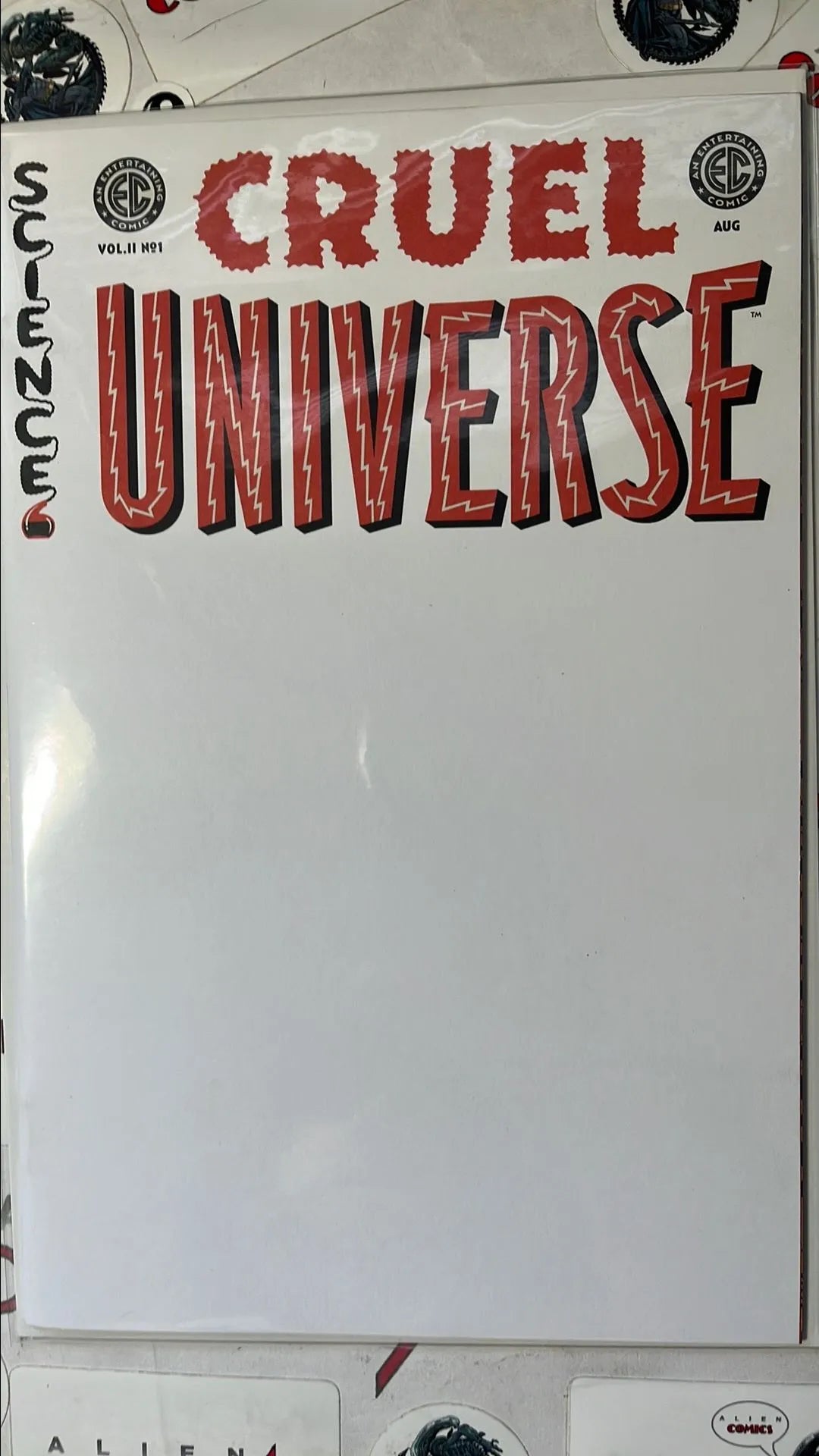 CRUEL UNIVERSE 1D EC/Oni Press 2024 Orange Blank Variant Rare HTF HIGH GRADE