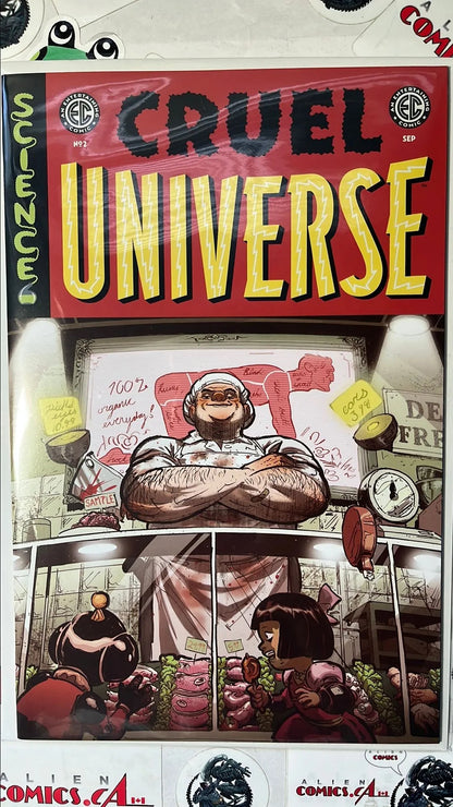 CRUEL UNIVERSE 2B EC/Oni 2024 Riley Rossmo Variant Alien Cook Human Butcher HIGH GRADE