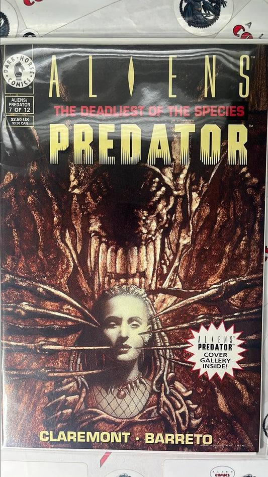 ALIENS vs. PREDATOR: Deadliest of the Species (#7 Dark Horse 1994 Cover Gallery Insert NM)
