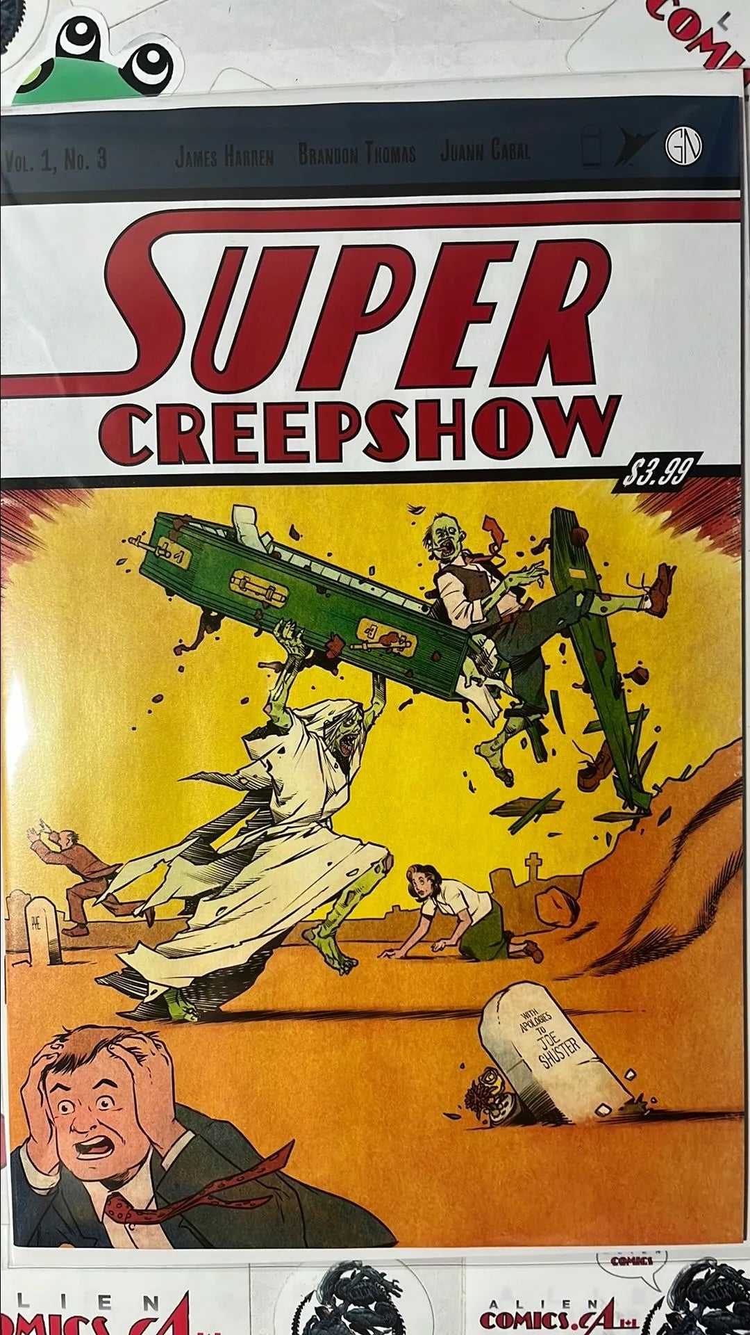 Super Creepshow (#3C Image Comics 2026 Pye Parr Action Comics 1 Homage Cover Variant NM)