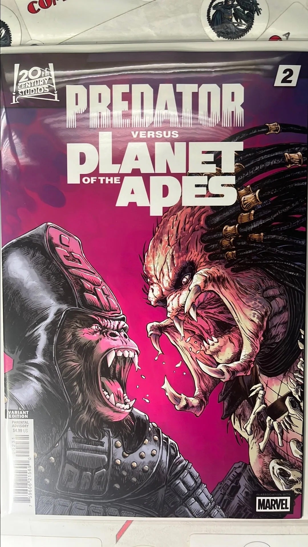 PREDATOR vs. The Planet of the Apes (#2W Marvel 2026 Dave Wachter Variant NM)