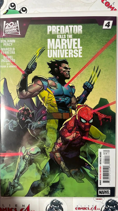 PREDATOR kills the Marvel Universe (#4 Marvel 2025 Matt Milla Cover NM)