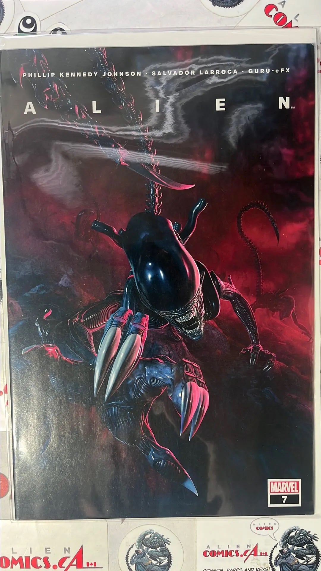 ALIEN (#7W Marvel 2021 Salvador Larroca Walmart Exclusive Variant Alien Hanging NM)