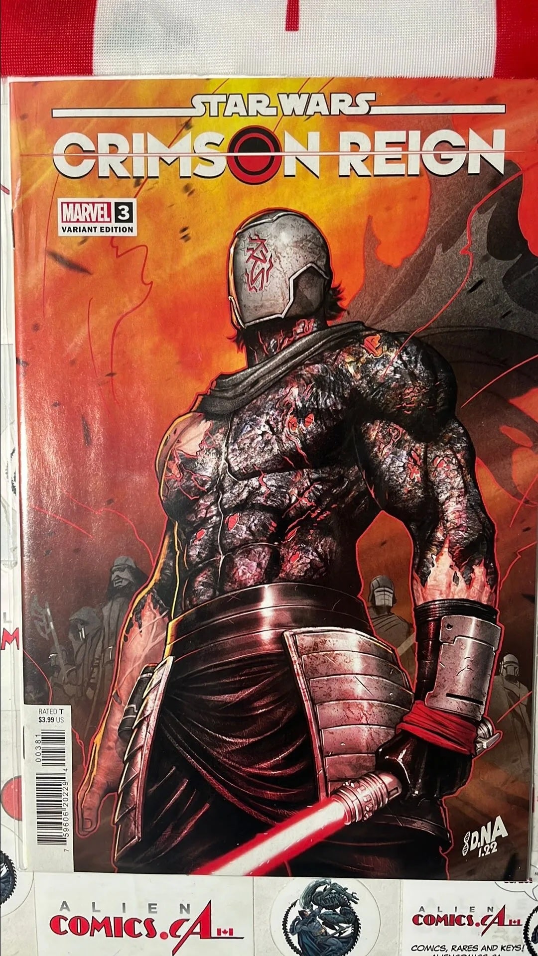 Crimson Reign (#3D Marvel 2022 David Nakayama 1:50 Ren Variant 1st app. Jeremoch Colton, Origin of the Archivist HTF NM)