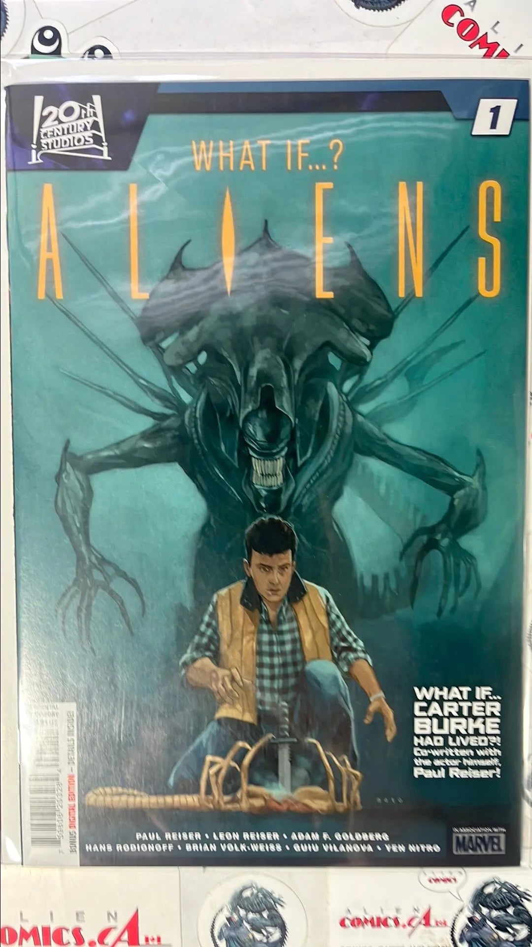 What… If: ALIENS (#1 Marvel 2020 Carter Burke Survived? Phil Noto Cover Alien Queen & Carter Burke NM)