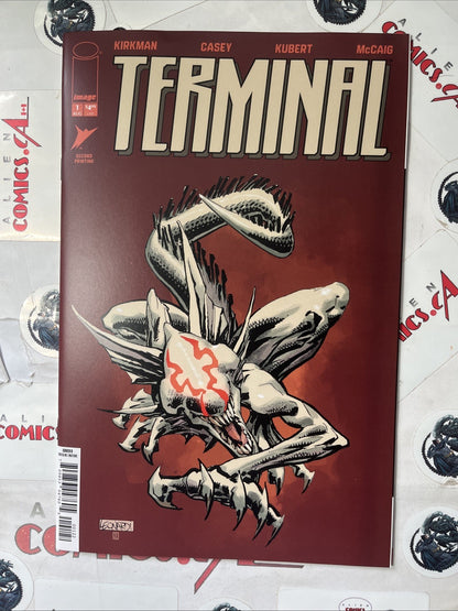Terminal (#1 Image 2026 2nd Printing Leonardi Red Background Alien Variant 1st app. Marilyn Howe, Blaster, Imp, Crusher, Ethan, Theed, Maculox, Breaker, Thrasher, Racer, 1st cameo app. Pahntasm, Tyler, Minotaur, Siren, Goblin & Lilith VF+)