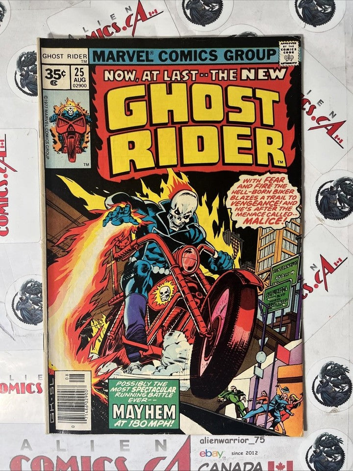 GHOST RIDER 24 and 25 Marvel 1977 35¢ price variants 2-Book Lot HTF