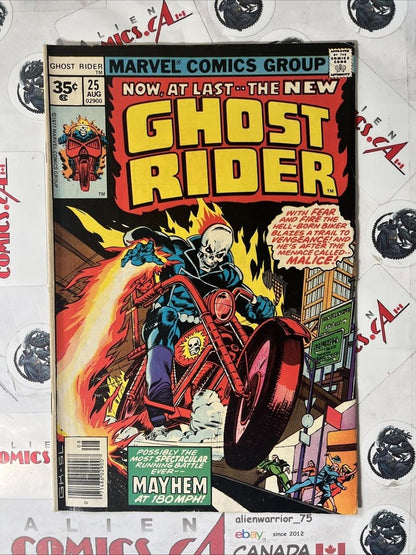 GHOST RIDER 24 and 25 Marvel 1977 35¢ price variants 2-Book Lot HTF