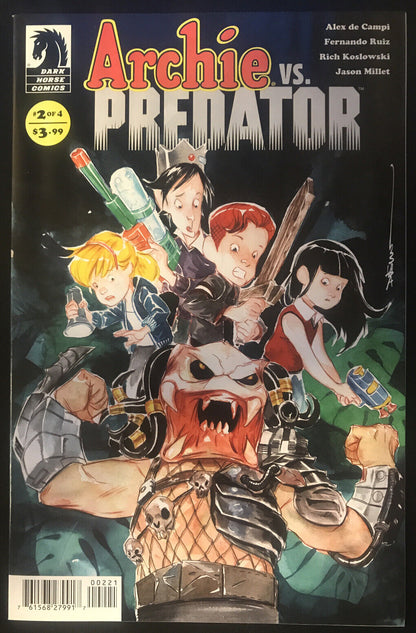 ARCHIE vs. PREDATOR Complete B Variants 4-Book Lot Dark Horse 2015 HIGH GRADE - aliencomics.ca