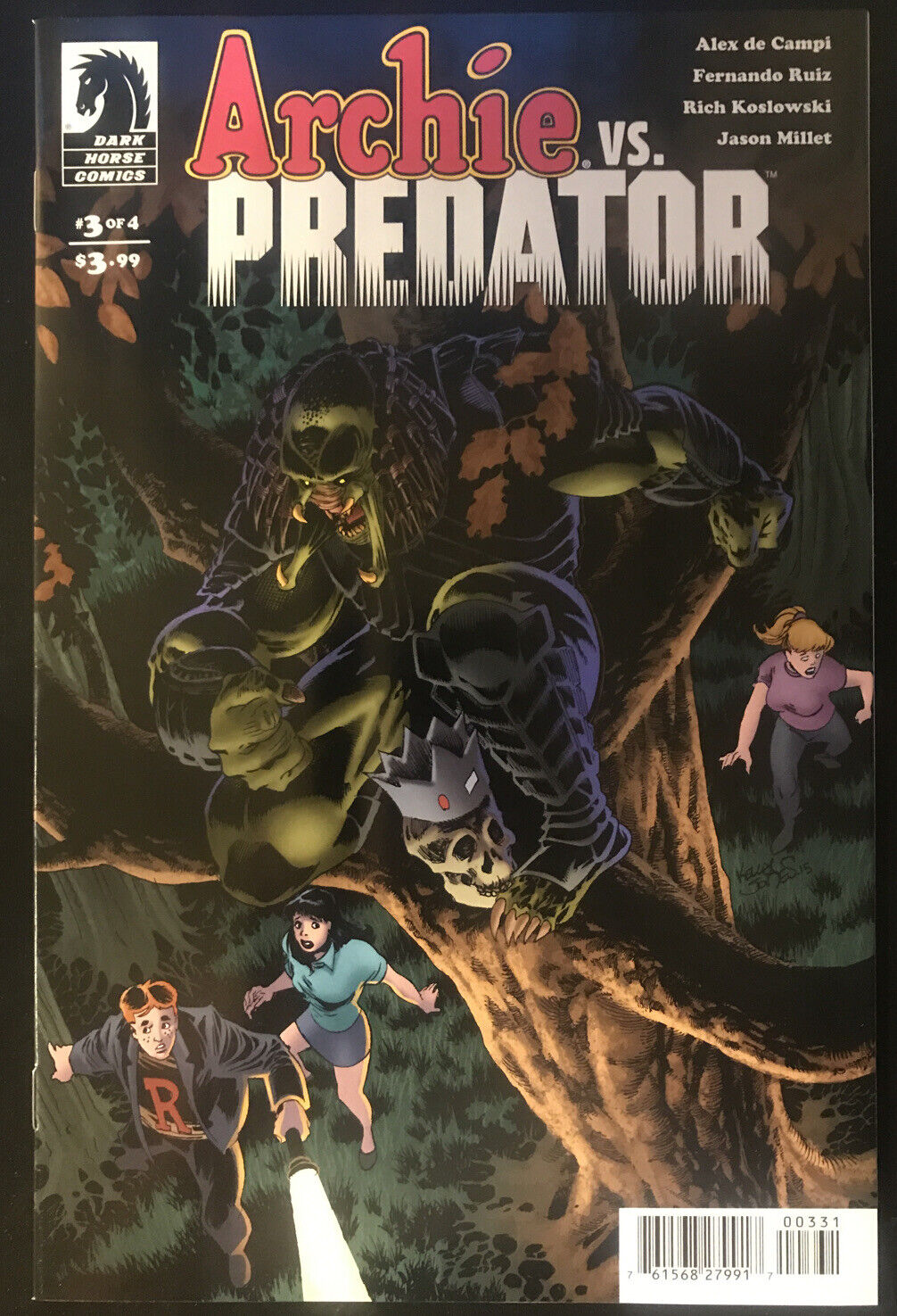 ARCHIE vs. PREDATOR Complete B Variants 4-Book Lot Dark Horse 2015 HIGH GRADE - aliencomics.ca