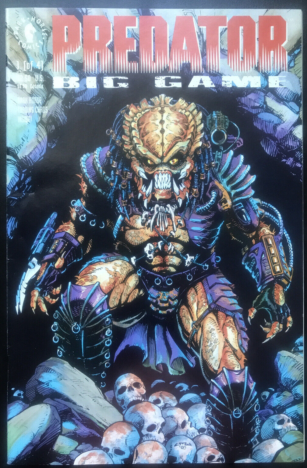 PREDATOR: Big Game Complete Rare Misprint 4-Book Lot Dark Horse 1991 HIGH GRADE - aliencomics.ca