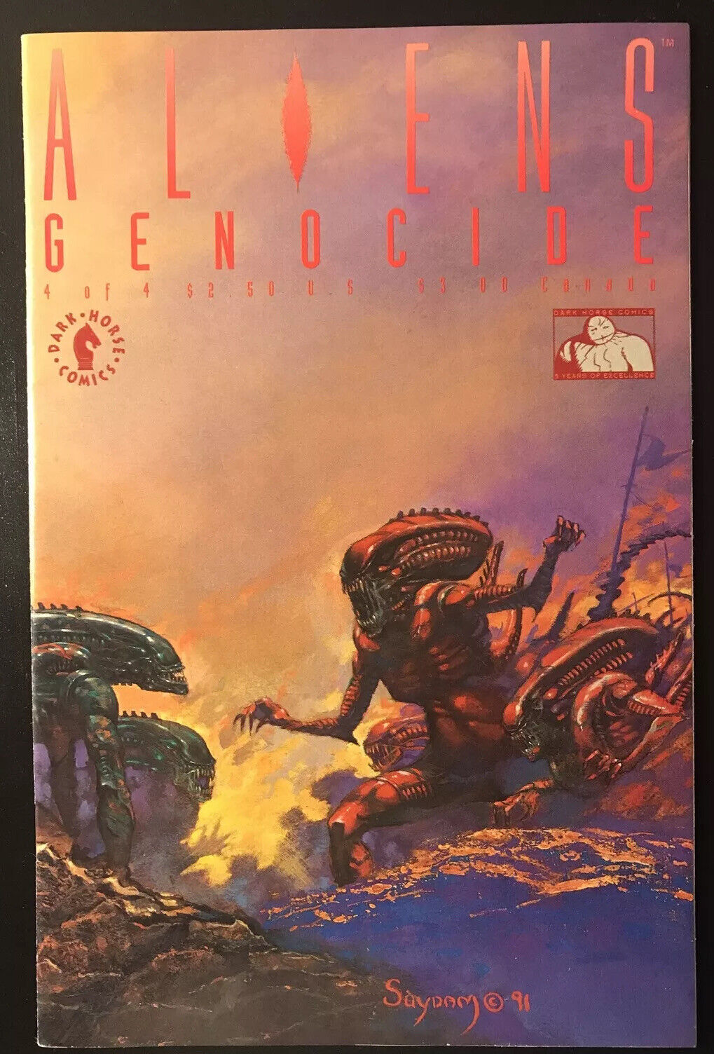 ALIENS: Genocide Complete 4-Book Lot Dark Horse 1991 Alien Civil War HIGH GRADE - aliencomics.ca